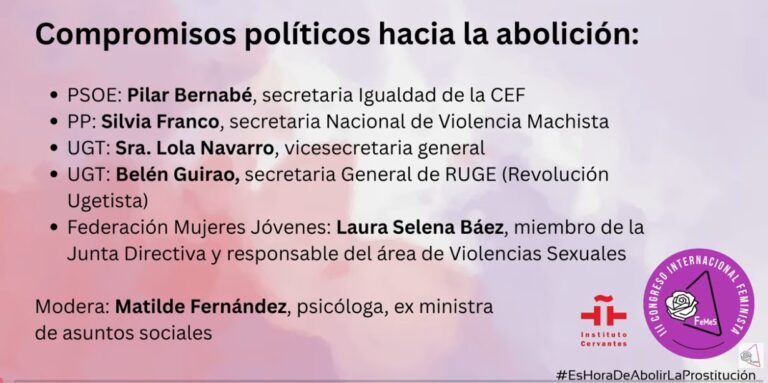 III CONGRESO INTERNACIONAL FeMeS: Es hora de abolir la prostitución.